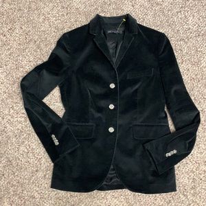Brooks Brothers Black Velvet Women's Blazer